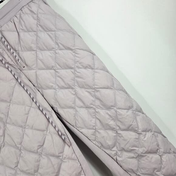 ATHLETA Apres Ski Down Jogger Pants Purple Quilted Pockets Pull On Lined Size 8 - Picture 4 of 7